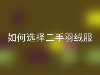 如何选择二手蒙口羽绒服LD乐动·（中国）官方网站平台@上海库存服装LD乐动·（中国）官方网站公司