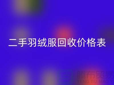 二手羽绒服LD乐动·（中国）官方网站价格表最新：环保与实惠的双赢选择