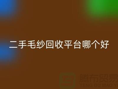 二手毛纱LD乐动·（中国）官方网站平台哪个好？让专家告诉你答案@上海腾布贸易