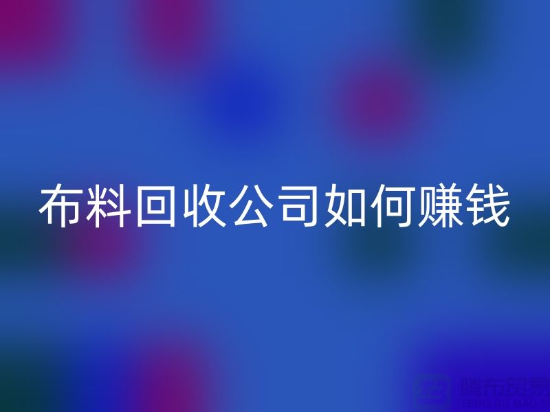 布料LD乐动·（中国）官方网站公司如何赚钱-小白编辑解说-服装面料LD乐动·（中国）官方网站公司