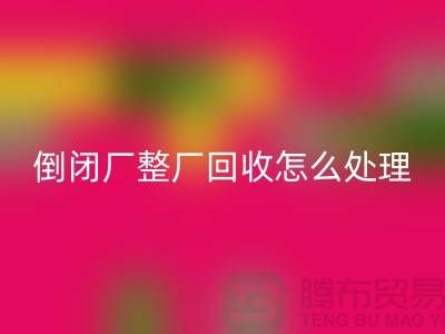 倒闭厂整厂LD乐动·（中国）官方网站怎么处理好？-上海腾布贸易-为您指路