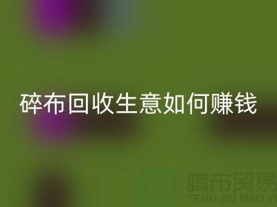 碎布LD乐动·（中国）官方网站生意如何赚钱